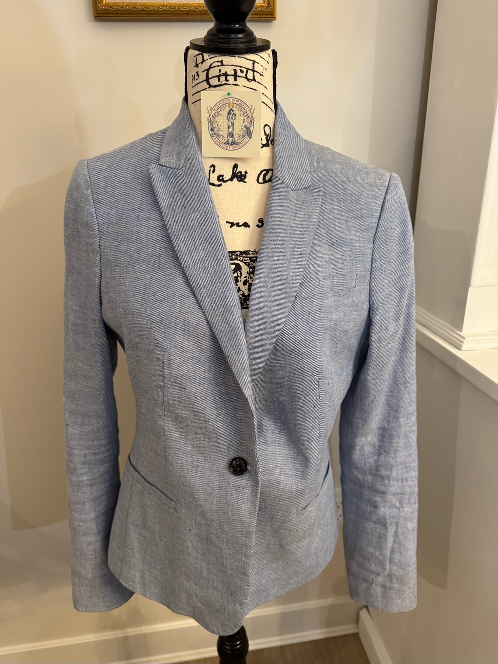 Banana Republic Classic Fit Women’s Light Blue Blazer Jacket Size 8
